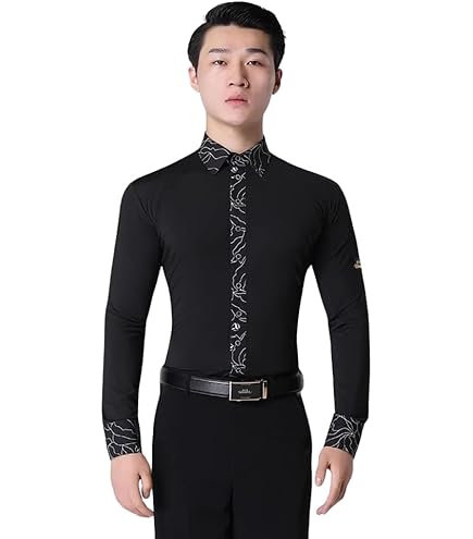 Amazon.co.jp: 男性社交ダンス衣装ラテンダンス メンズラテン